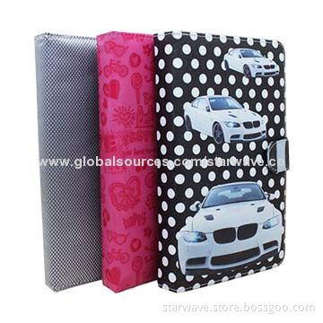 Promotional Leather Tablet PC Case with Holder, Used in S-WMC-0393B/-0393/-0394, OEM Orders Welcome